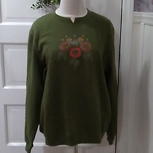 Baxter & Wells grandma  👵granny chic sweatshirt large nwt